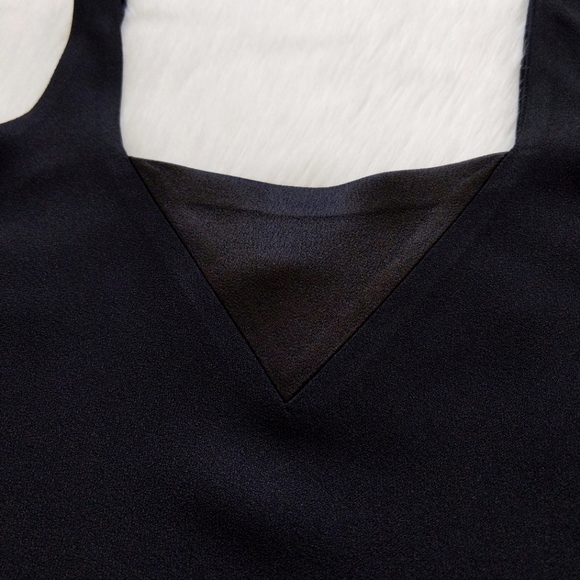 Vintage Sonia Rykiel Black Sleeveless Silky Tank Top Made In France Size 40/M - Picture 2 of 9